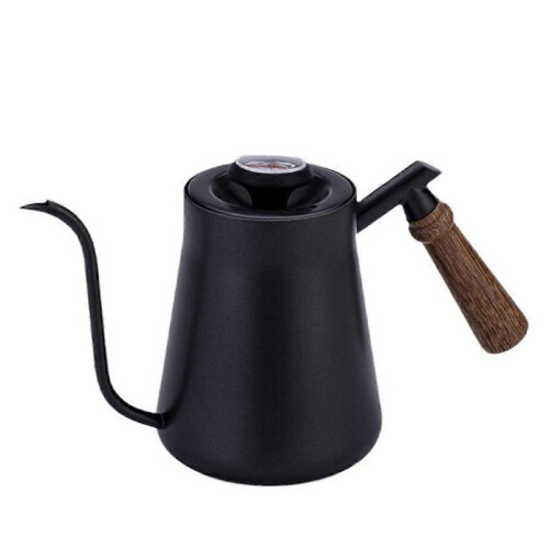 Wooden Handle Hand Brewing Kettle Coffee Hand Brewing Kettle black