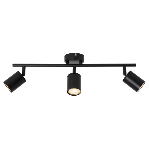 (Spotlight Bar, Black) Litecraft Tanner Spotlights Ceiling 3 Lights