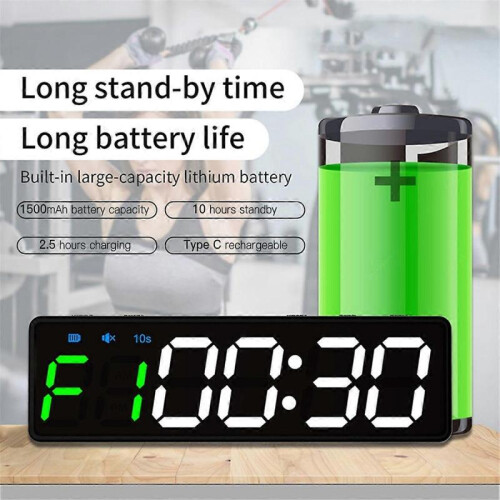 Rechargeable Mini Gym Clocks - Portable Stopwatch 1