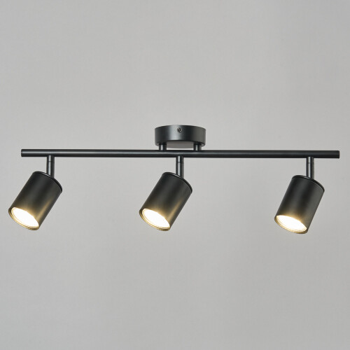(Spotlight Bar, Black) Litecraft Tanner Spotlights Ceiling 3 Lights 2