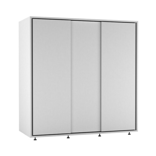 URBN Living (White) 120cm 3 Sliding Doors Kids Wardrobe Storage Closet 2