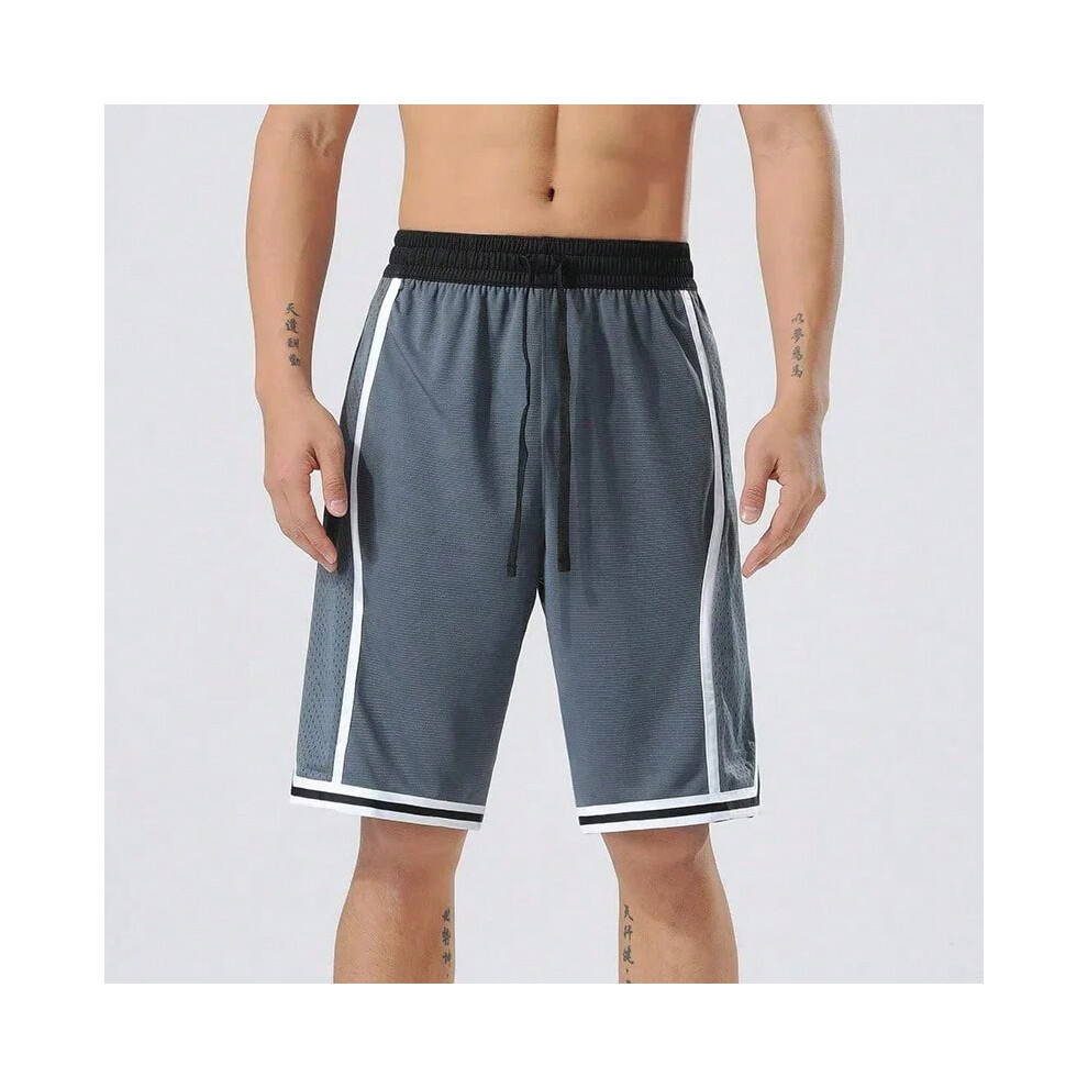 (Gray, (80-90kg) for 2XL) Men Sport Breechcloth Summer Sportswear Beach Jogging Short Pants Training Shorts Basketball Clothing Gym Running Sweatpants-image-OPC-PHMT69P-NEW