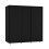 URBN Living (Black) 120cm 3 Sliding Doors Kids Wardrobe Storage Closet 1