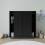 URBN Living (Black) 120cm 3 Sliding Doors Kids Wardrobe Storage Closet 4