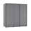 URBN Living (Grey) 120cm 3 Sliding Doors Kids Wardrobe Storage Closet 3