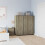 URBN Living (Oak) 120cm 3 Sliding Doors Kids Wardrobe Storage Closet 1