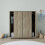 URBN Living (Oak) 120cm 3 Sliding Doors Kids Wardrobe Storage Closet 5