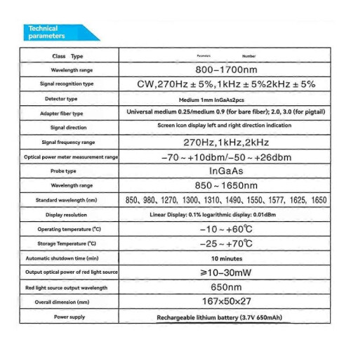 -C607 Active Optical Fiber Identifier Live Fiber Cable Tester 2