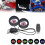 2 Inch Devil Eye LED Headlight Kit Car Dynamic with Remote Control 2
