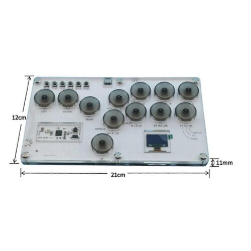 RP2040 Fighting Keyboard+12PCS Keycap A 1