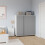 URBN Living (White with Grey Doors) 120cm 3 Sliding Doors Kids Wardrobe Storage Closet 1