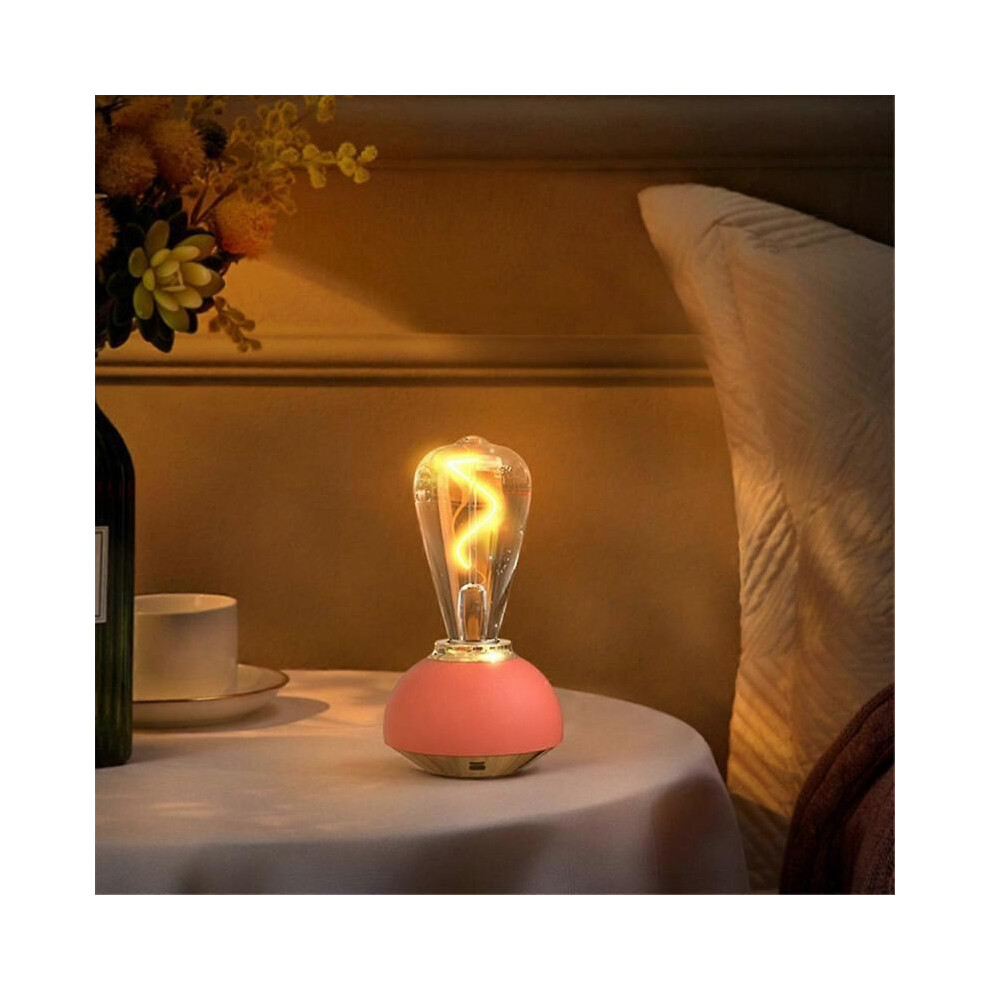 Glass Table Lamp LED Touch Table Lamp Dimmable Table Lamp Light Green