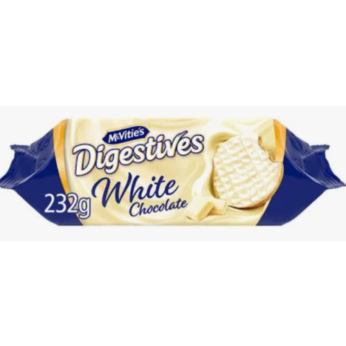 McVitie's Digestives White Chocolate 232g  (Pack of 3) 2