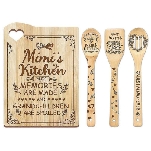 Bamboo Cutting Board Mother's Day Gift for Cutting Board(mimi)