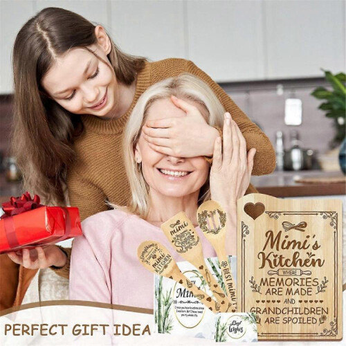 Bamboo Cutting Board Mother's Day Gift for Cutting Board(mimi) 1