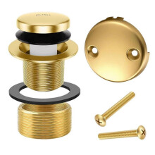Gold Tub Drain Overflow Kit-Universal Bathtub Drain Replacement