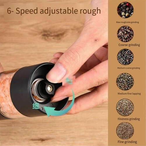 Electric Salt and Pepper Grinder Set, USB Rechargeable 2