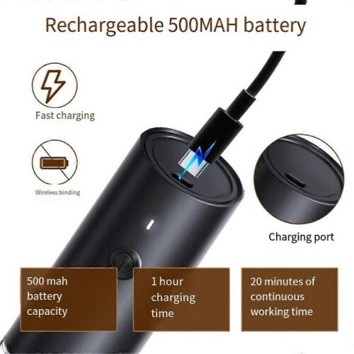 Electric Salt and Pepper Grinder Set, USB Rechargeable 1