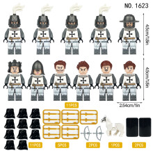 (12pcs-2) Medieval Knight Soldiers Military Building Blocks Minifigures Gift toy