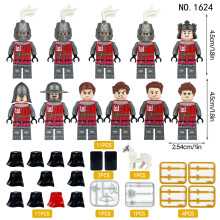 (12pcs-11) Medieval Knight Soldiers Military Building Blocks Minifigures Gift toy