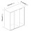 URBN Living (Black with Grey Doors) 120cm 3 Sliding Doors Kids Wardrobe Storage Closet 6