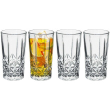 GEEZY Set of 4 Whisky Glasses Scotch Vodka Cocktail Drinking Glassware Tumbler 260ML