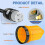50AMP RV Power Cord Twist Lock Plug with Boot Locking Cover 2
