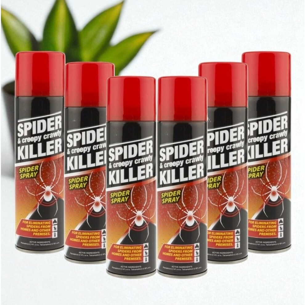 6x Spider Creepy Crawly Insect Killer Spray Bug Pest Control 200ml