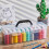 3 Pcs Paint Storage Box for 2 Fl. Oz Acrylic Paints Black 5