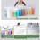 3 Pcs Paint Storage Box for 2 Fl. Oz Acrylic Paints Black 1