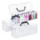 3 Pcs Paint Storage Box for 2 Fl. Oz Acrylic Paints Black 2