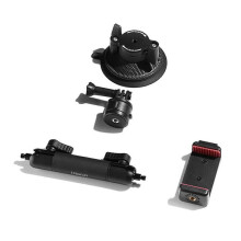 ZJ01 Camera Suction Cup Mount 360 Rotation with Phone Clamp