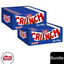 (40 x Crunch Milk Chocolate (40 Bars)) Nestlé Chocolate Sharing Bar (30 - 40 Bars) Kit Kat, Crunch, Aero & Milkybar
