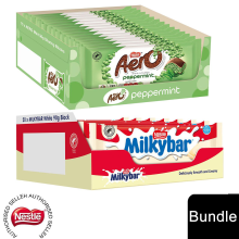 (15x Aero Peppermint + 20x Milkybar Chocolate (35 Bars)) Nestlé Chocolate Sharing Bar (30 - 40 Bars) Kit Kat, Crunch, Aero & Milkybar