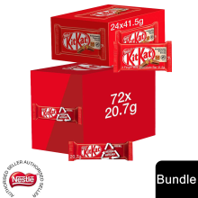 (24x KitKat 4 Finger + 72 x Milk 2 Finger (96 Bars)) Nestlé Chocolate Bar (48 - 144 Bars) Yorkie, Aero, Milkybar Pick your Favourite