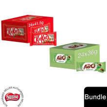 (24x KitKat 4 Finger + 24x Aero Peppermint (48 Bars)) Nestlé Chocolate Bar (48 - 144 Bars) Yorkie, Aero, Milkybar Pick your Favourite