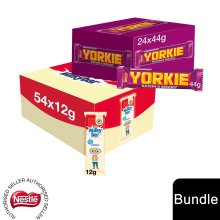 (24x Yorkie Chocolate Bar + 54 x Milkybar Kids(78 Bars)) Nestlé Chocolate Bar (48 - 144 Bars) Yorkie, Aero, Milkybar Pick your Favourite