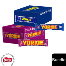(24x Yorkie Chocolate Bar + 24x Yorkie Chunky(48 Bars)) Nestlé Chocolate Bar (48 - 144 Bars) Yorkie, Aero, Milkybar Pick your Favourite