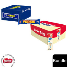 (24x Yorkie Chunky Bar + 54 x Milkybar Kids(78 Bars)) Nestlé Chocolate Bar (48 - 144 Bars) Yorkie, Aero, Milkybar Pick your Favourite