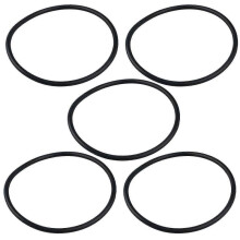 5 Pcs 110mm x 5mm Black Rubber Industrial Flexible O Ring Seal Washer