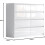 White 8 Drawer Handleless Sleek High Gloss Chest Sideboard Cabinet 5