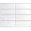 White 8 Drawer Handleless Sleek High Gloss Chest Sideboard Cabinet 6