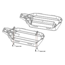 Metal Battery Holder with Battery Strap suitable for 1/10 Small X,