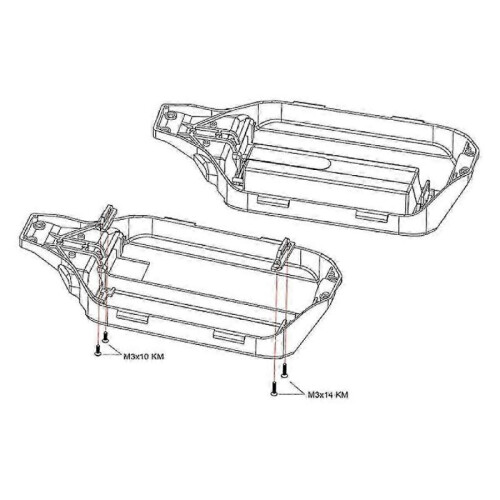 Metal Battery Holder with Battery Strap suitable for 1/10 Small X,