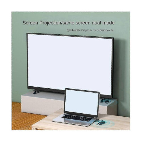 -Compatible Portable Transmitter 1080P HD PC with Tv Projector Wireless Same Screen Extension Tran 1