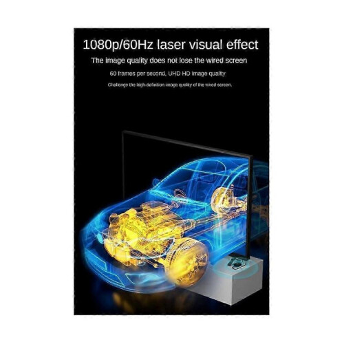 -Compatible Portable Transmitter 1080P HD PC with Tv Projector Wireless Same Screen Extension Tran 2