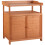 Outsunny Outsunny 2 In 1 Potting Bench Table w/ Storage Cabinet and Galvanized Table Top 8