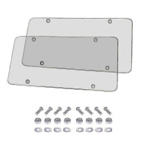 (Transparent) Clear Anti-speed Red Light Toll Camera Stopper License Frame Cover Photos Plate