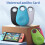 (Blue) Unlimited Amiibo Link Bluetooth Key App Supported For Zelda Splatoon 3   -Sy 2