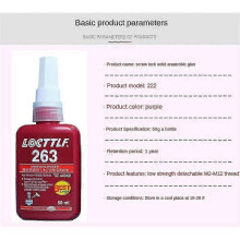 (color263) Loctite 243/242/263/271/222 Thread Lock Blue Bolt Stud Fast Fix Screw Glue 50ML